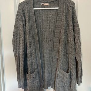 SO open front, knit cardigan with pockets, oversized,